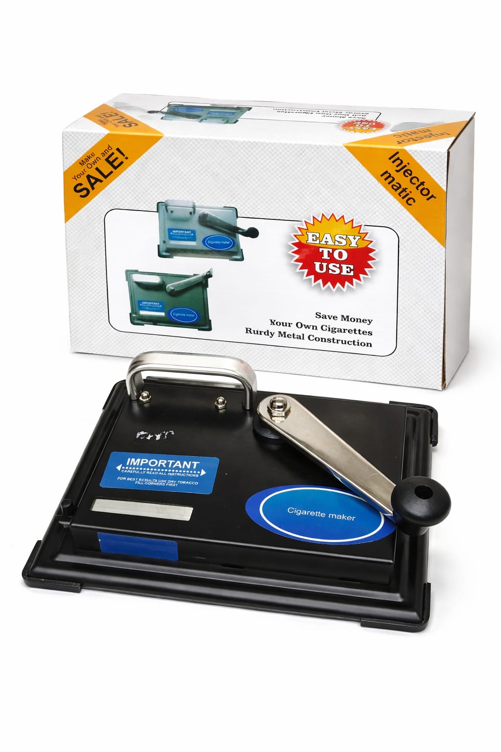 Elektrische Zigarettenstopfmaschine kompakt blau